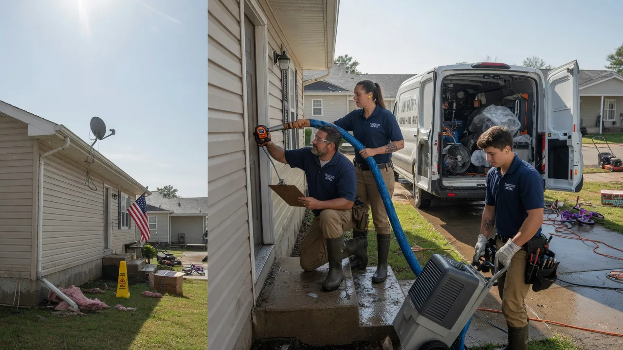 Ceiling Water Damage Restoration in Plain Dealing, LA near me